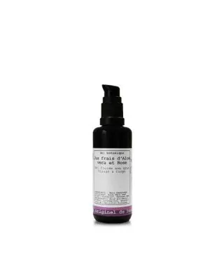 Gel botanique jus frais d'aloe vera et rose - 200 ml