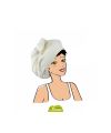 Les Tendances D'Emma Hair Towel Model