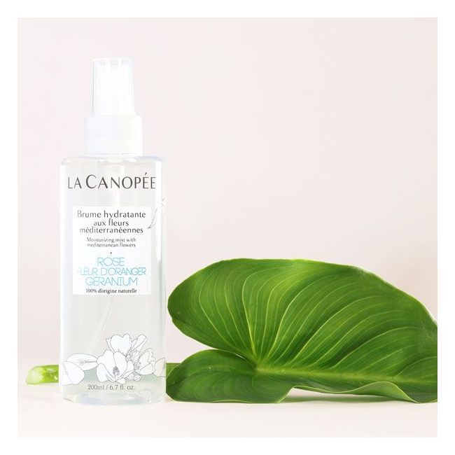 La Canopée's face mist with mediterranean flowers lifestyle