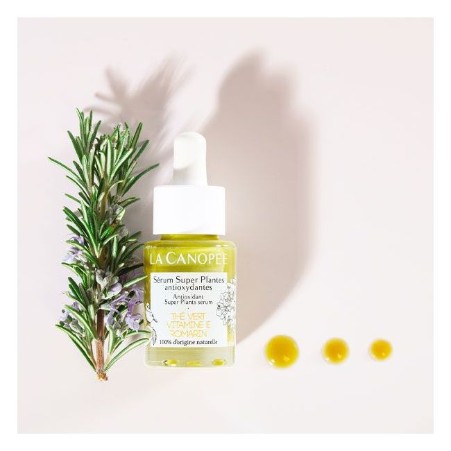 La Canopée's Antioxydant Super Plants natural face serum lifestyle