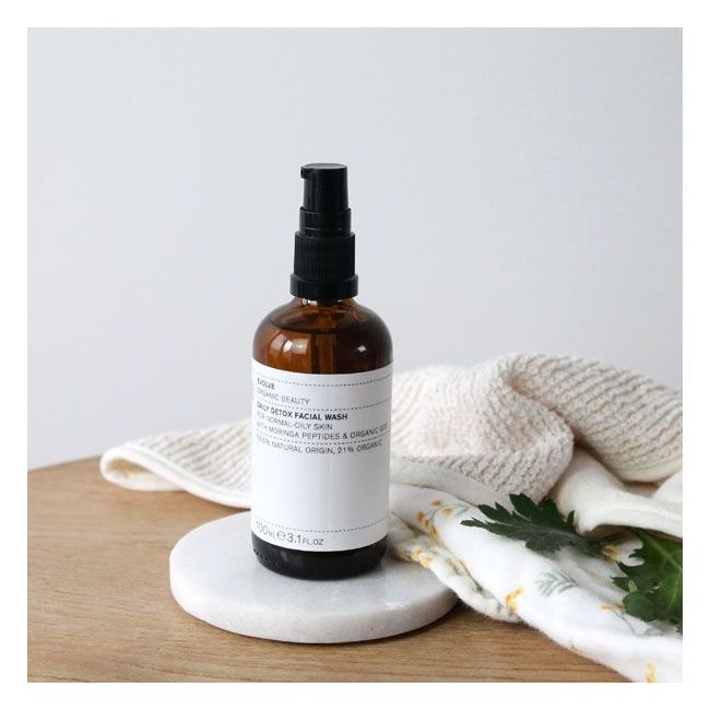 Evolve Beauty's Daily Detox facial wash lifestyle