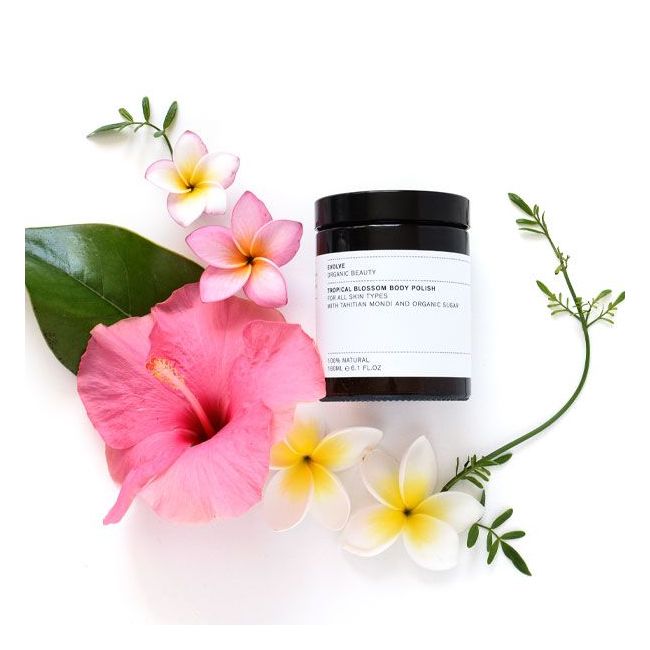 Exfoliant corps Tropical Blossom Evolve Beauty lifestyle ingredients