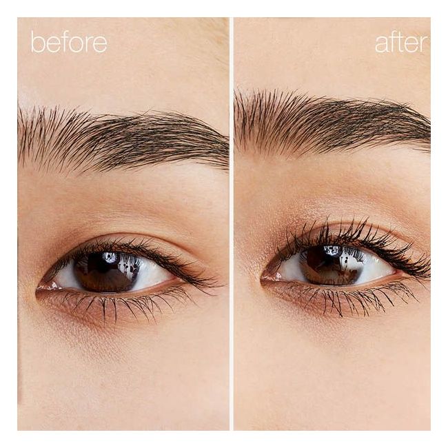 Mascara volume Straight-Up RMS mannequin avant après