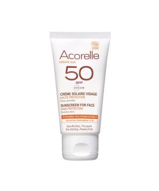 Crème solaire bio visage SPF 50 - 50 ml
