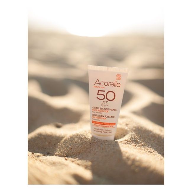 Acorelle SPF 50 Organic Face Sunscreen Summer