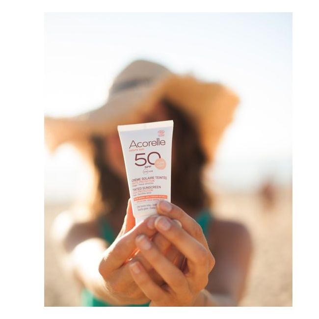 Creme Solaire Teintée SPF 50 Acorelle Plage