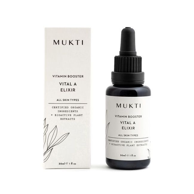 Mukti's Vitamin Booster Vital A Elixir Packaging