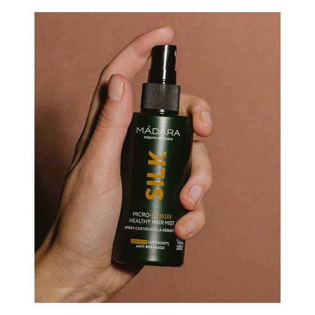 Madara's Silk Micro-Keratin Healthy Hair Mist Model