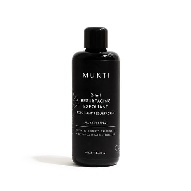 Mukti's 100 ml 2 in 1 Resurfacing Exfoliant