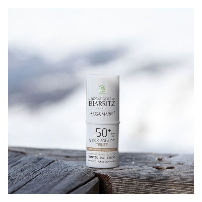 Stick Solaire Teinté SPF50+ Alga Maris Les Laboratoires de Biarritz Plage