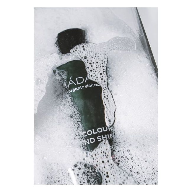 Madara's Organic Colour and Shine Shampoo Application