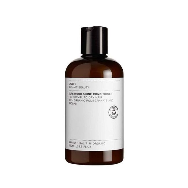 Après-Shampoing bio Superfood Shine Evolve Beauty 250ml