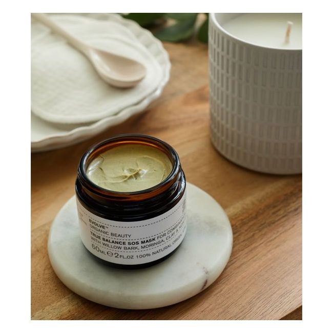 Evolve's True Balance SOS Organic face mask Lifestyle