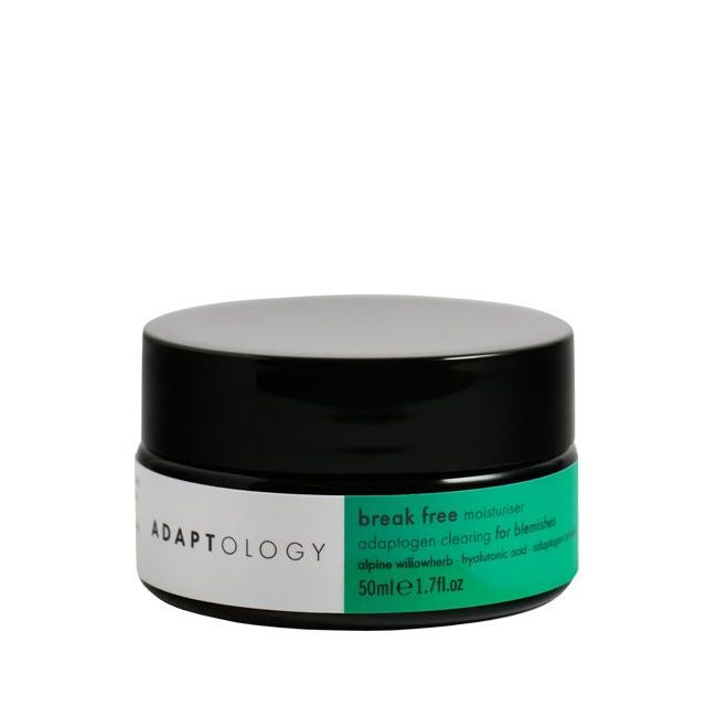 Adaptology's Break Free anti-blemish hydrating Organic face cream