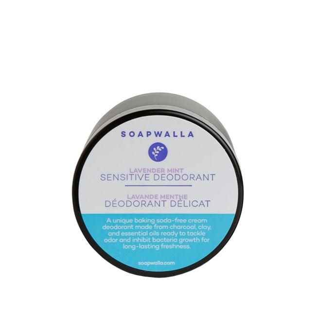 Soapwalla's Lavender Mint Natural Deodorant Cream for Sensitive Skin