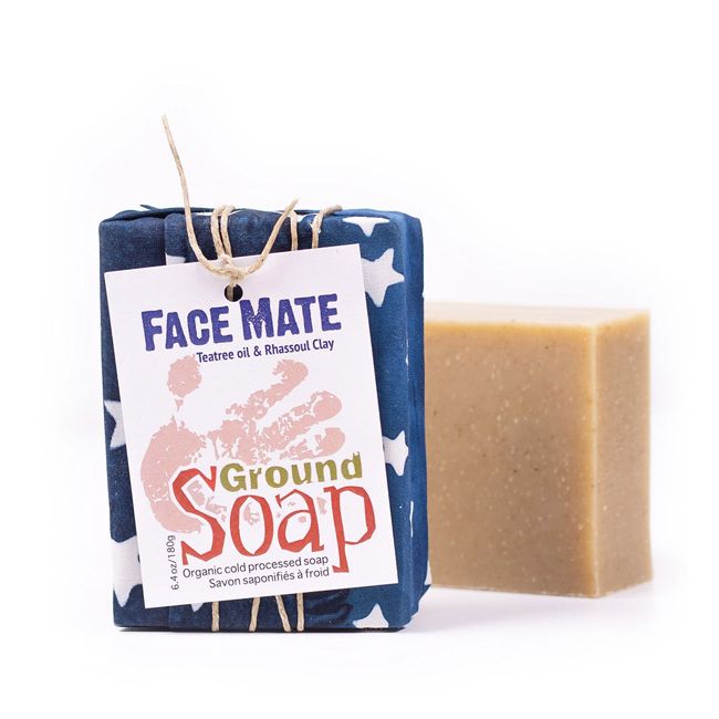 Ground Soap's Natural Face Mate soap bar
