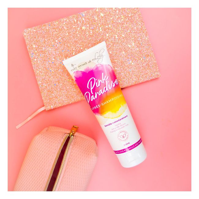Après shampoing naturel Pink Paradise Les Secrets de Loly Packaging
