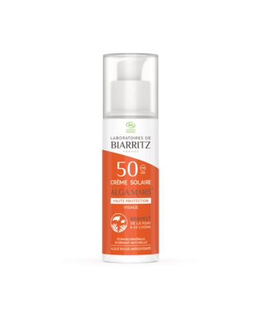 Crème solaire bio visage SPF50 - 50ml