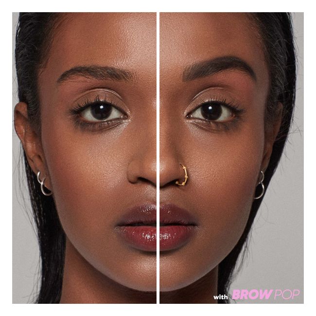 Kosas' Brow Pop Brown Black Eyebrow pencil Model