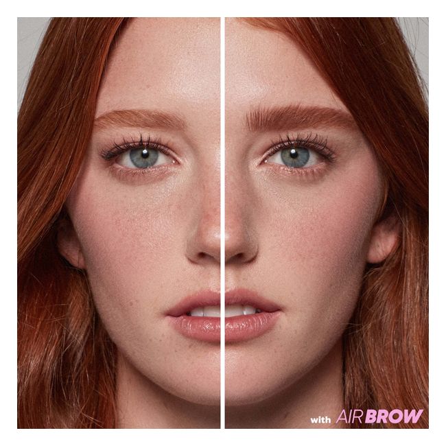 Kosas' Auburn Air Brow tinted gel Brow mascara Model