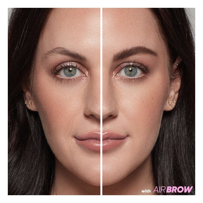 Kosas' Medium Brown Air Brow tinted gel Brow mascara Model
