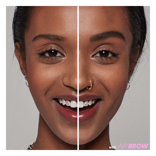 Kosas' Brown Black Air Brow tinted gel Brow mascara Model