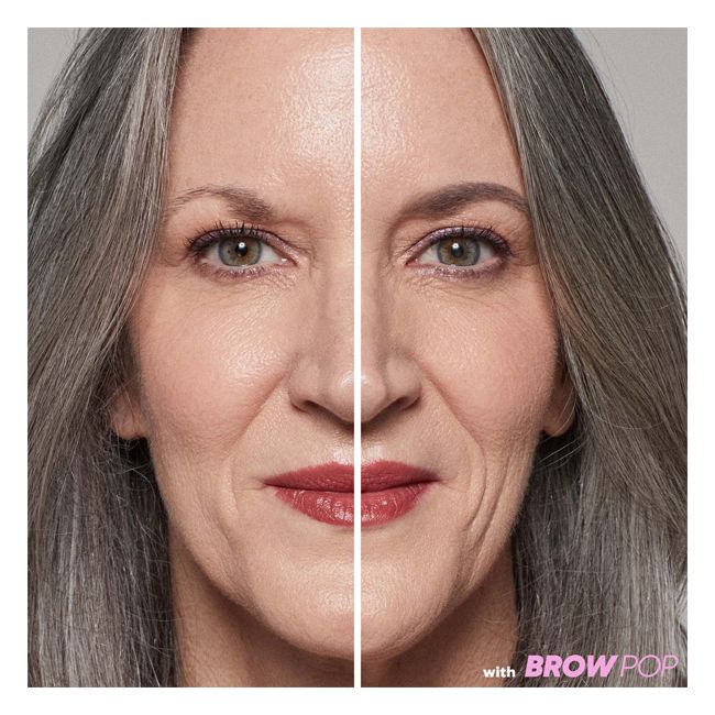 Kosas' Brow Pop Grey Eyebrow pencil Model