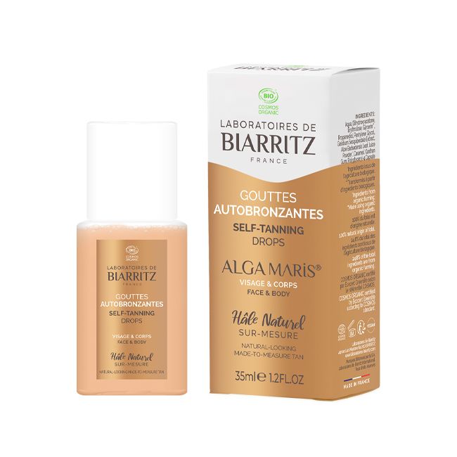 Autobronzant bio Gouttes autobronzantes Laboratoires de Biarritz Pack