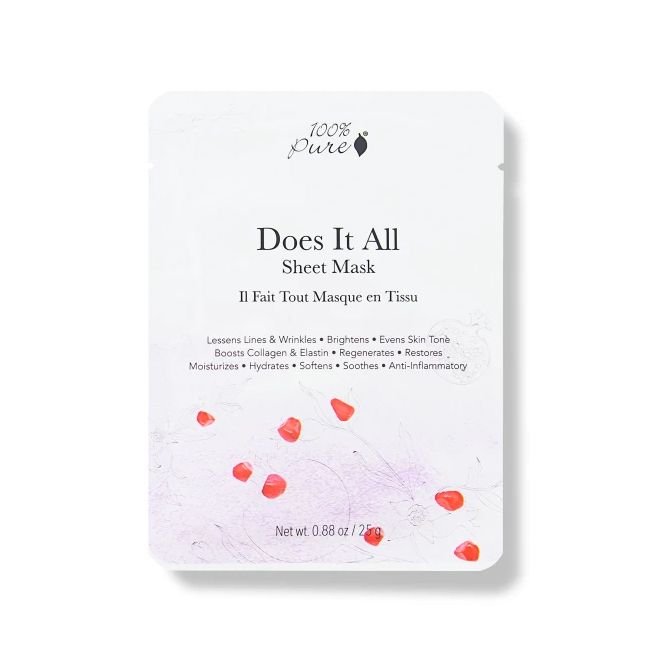 100% Pure's Does It All Sheet face mask
