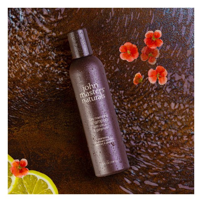 John Masters Organics' Citrus and geranium daily Nourishing shampoo Lifestyle