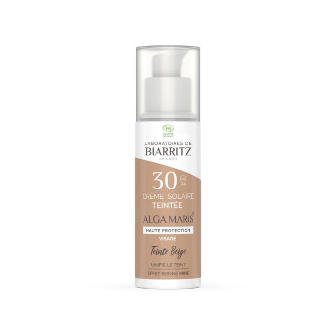 Laboratoires de Biarritz's Alga Maris Tinted SPF 30 Beige Organic Face Sunscreen