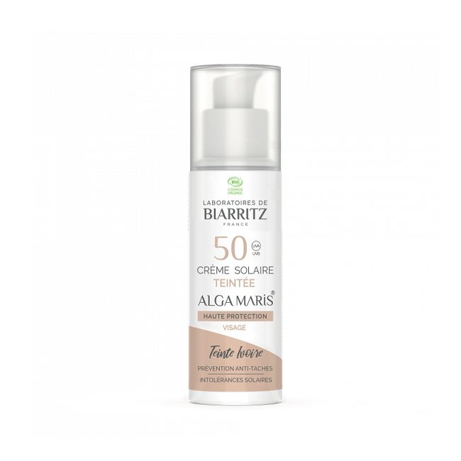 Laboratoires de Biarritz's Alga Maris Ivoire Tinted SPF 50 Organic Face Sunscreen