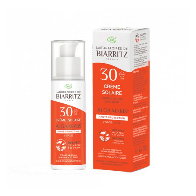 Crème Solaire Bio Visage SPF 30 Laboratoires de Biarritz Pack