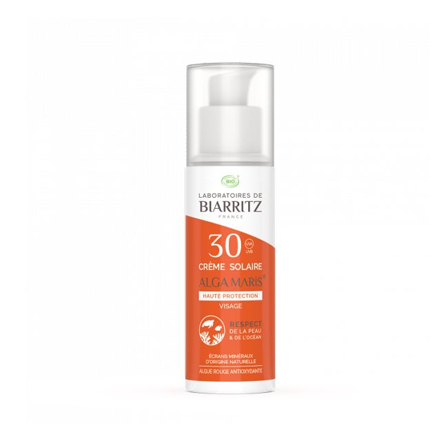 Crème Solaire Bio Visage SPF 30 Laboratoires de Biarritz