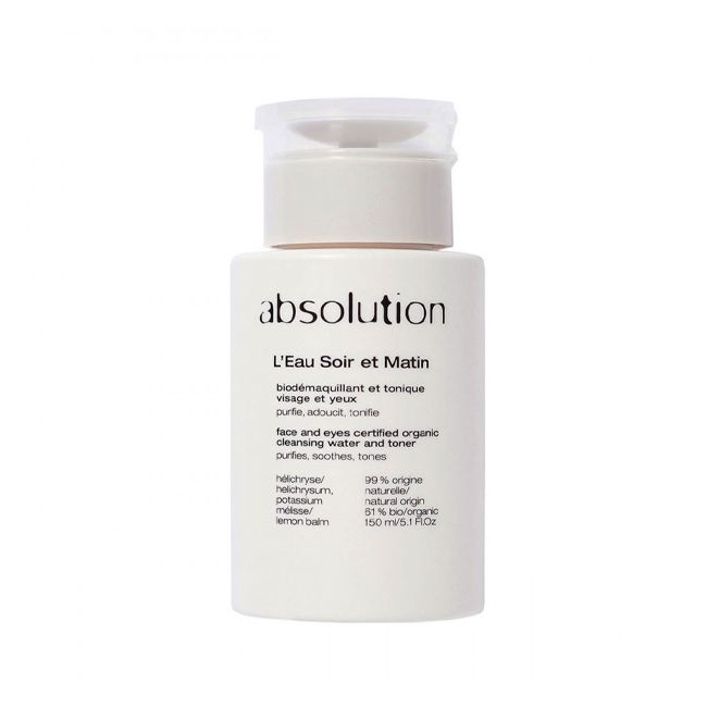 Absolution's Micellar water Organic makeup remover