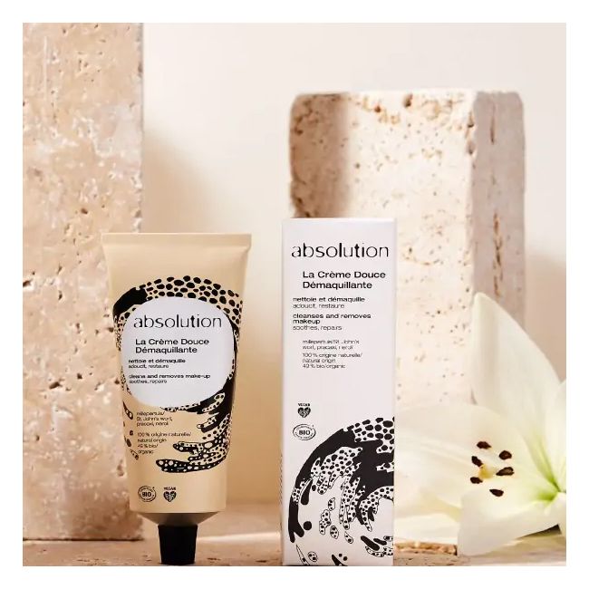 Démaquillant bio crème douce démaquillante Absolution Packaging