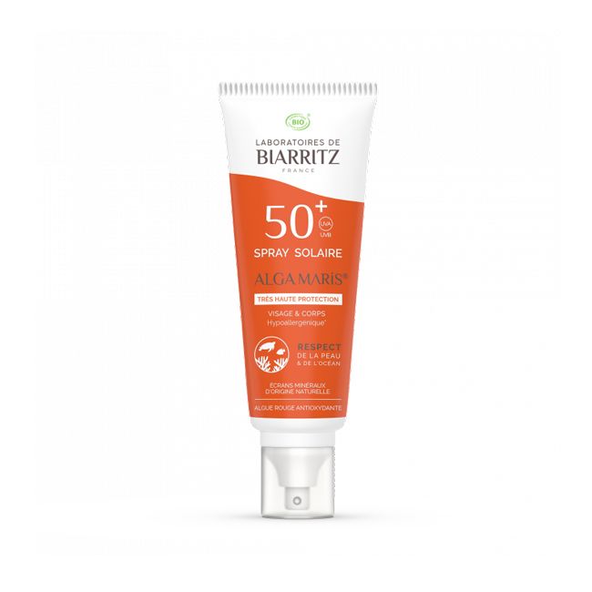 Laboratoires de Biarritz's SPF 50+ Spray Organic Sunscreen