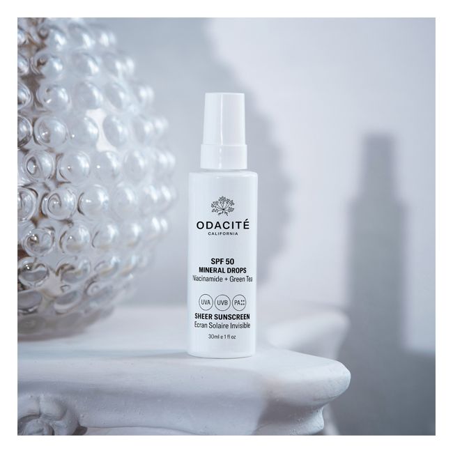 Crème solaire minérale invisible Mineral Drops SPF 50 Odacité Lifestyle