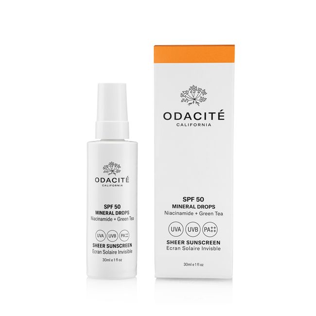 Crème solaire minérale invisible Mineral Drops SPF 50 Odacité Pack