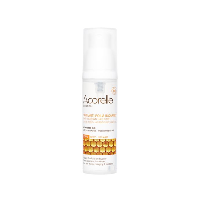 Acorelle's Ingrown hair treatment Exfoliating skincare