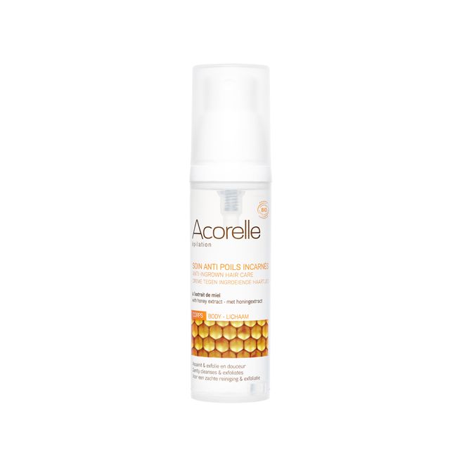 Soin exfoliant anti poils incarnés doux bio Acorelle