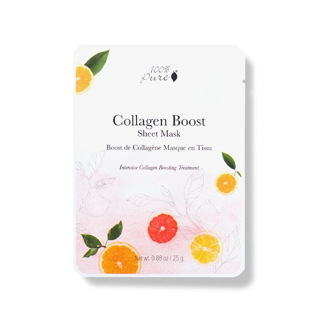 100% Pure's Collagen Boost Sheet Face mask