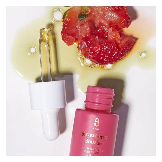 Huile visage Strawberry Booster à la fraise Bybi Texture