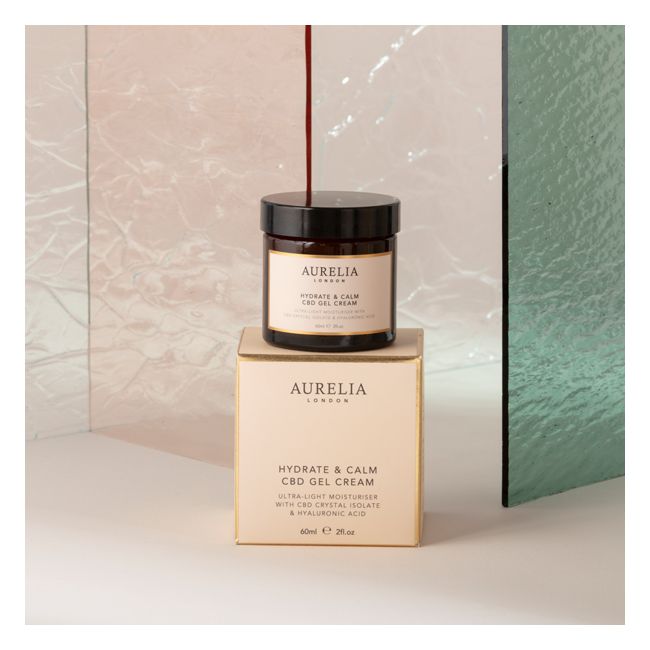 Aurelia London's CBD Hydrate & Calm cream Face hydrating gel Packaging