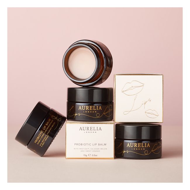 Aurelia London's Probiotic Natural lip balm Pack Lifestyle