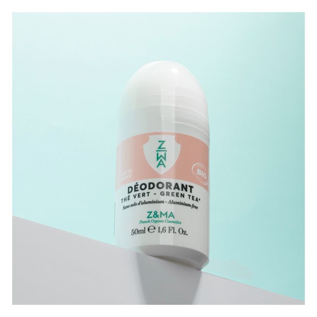 Z&MA's Green Tea Organic deodorant Packaging