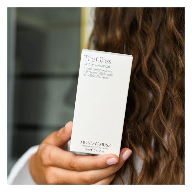 Monday Muse's The Gloss Scalp & hair oil Packaging