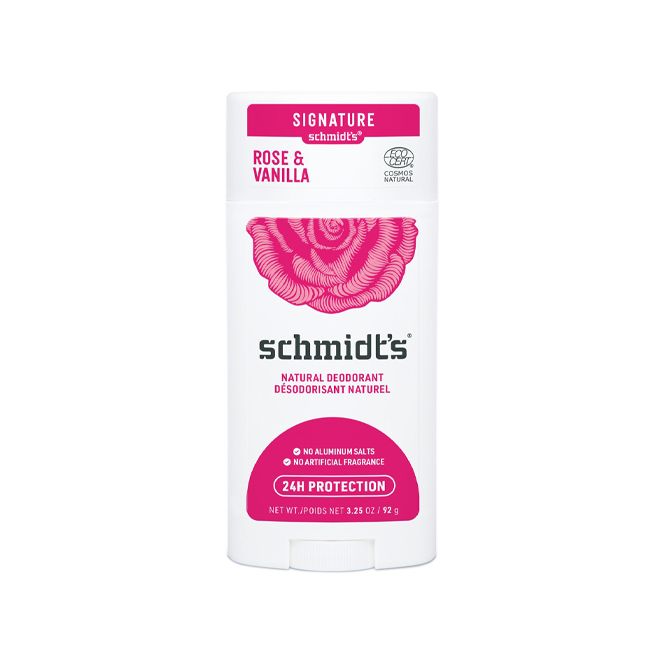 Deodorant Schmidt Rose et Vanille en stick Schmidts