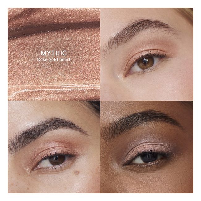 Ilia Beauty's Mythic Liquid eyeshadow Model