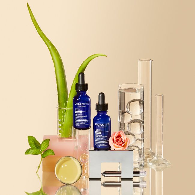 Odacité's Renewing serum Natural face care Lifestyle Packaging